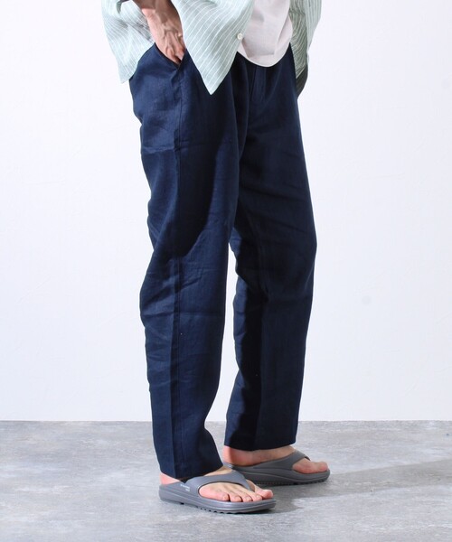 GLOSTER（グロスター）の「【GLOSTER/グロスター】リネン100% イージーパンツ リラックスフィット（その他パンツ・メンズ・ネイビー/ブルー/オリーブ/ベージュ/グレイッシュベージュ・S/M/L/XL）」の20枚目の写真