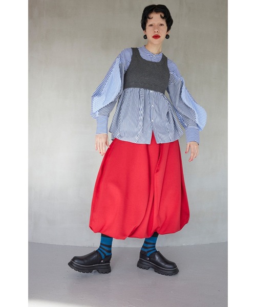 FLASK PATTERN CUT SK（スカート）｜OMMO（オーエムエムオー）の