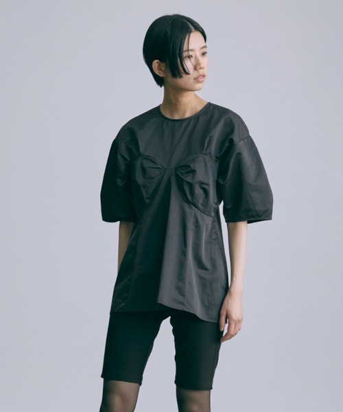 EN NEUME(エンノイム)の「Bustier Design Blouse(シャツ/ブラウス・レディース・ブラック/ホワイト/ネイビー・FREE)」の11枚目の写真