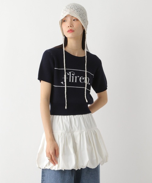 【レア】ジャガードニットポロ ブラック/ホワイト アニマル Wジャガード クルーニット / Animal Double Jacquard