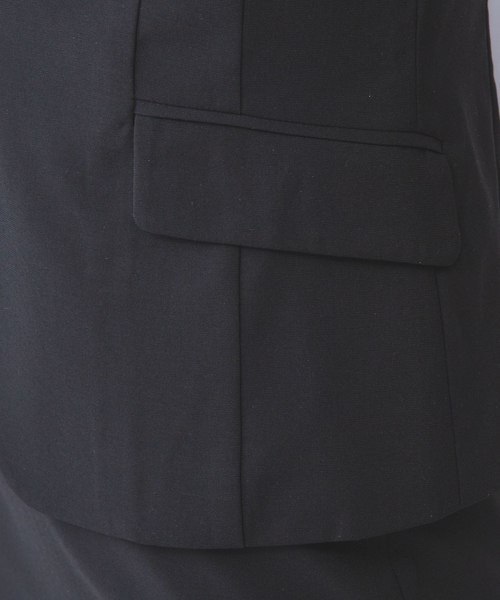 NARACAMICIE（ナラカミーチェ）の「【NARACAMICIE】【セットアップ対応】合繊ストレッチテーラードジャケット（テーラードジャケット・レディース・ブラック/ブラウン・L/M/S/XL）」の9枚目の写真