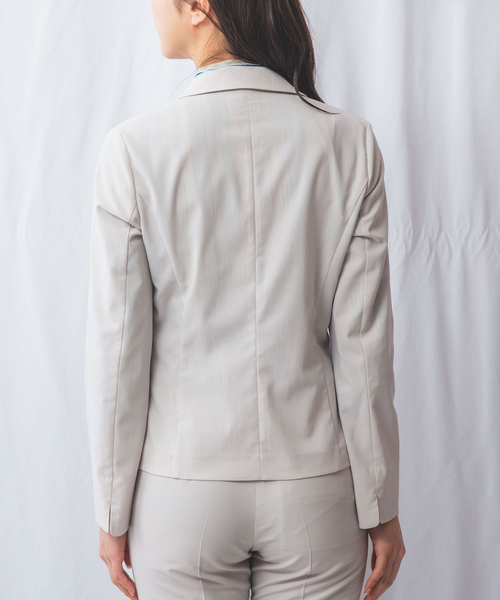 NARACAMICIE（ナラカミーチェ）の「【NARACAMICIE】【セットアップ対応】合繊ストレッチテーラードジャケット（テーラードジャケット・レディース・ブラック/ブラウン・L/M/S/XL）」の15枚目の写真