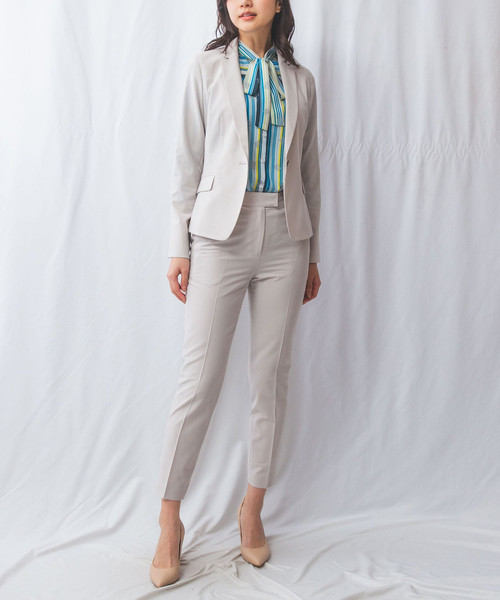 NARACAMICIE（ナラカミーチェ）の「【NARACAMICIE】【セットアップ対応】合繊ストレッチテーラードジャケット（テーラードジャケット・レディース・ブラック/ブラウン・L/M/S/XL）」の17枚目の写真