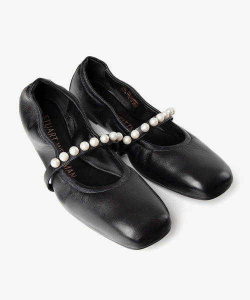STUART WEITZMAN(スチュアートワイツマン)の「STUART WEITZMAN GOLDIE BALLET FLAT スチュアート・ワイツマン ゴルディー バレット フラット バレエシューズ(バレエシューズ・レディース・ブラック・36.5/37/37.5/38/35.5/36)」の6枚目の写真
