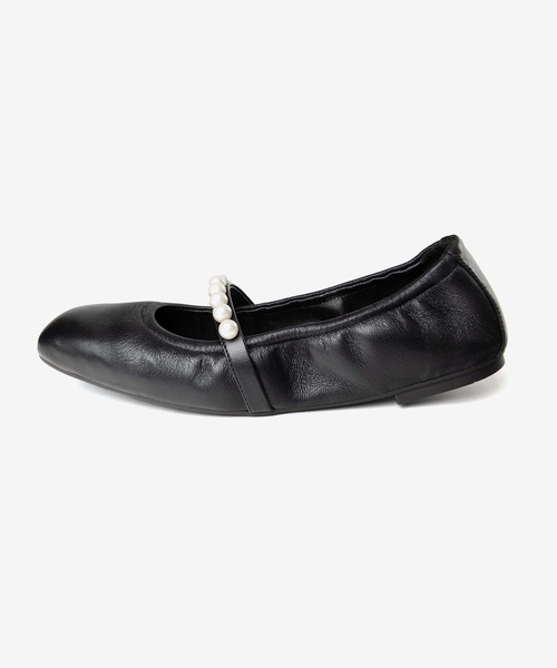 STUART WEITZMAN(スチュアートワイツマン)の「STUART WEITZMAN GOLDIE BALLET FLAT スチュアート・ワイツマン ゴルディー バレット フラット バレエシューズ(バレエシューズ・レディース・ブラック・36.5/37/37.5/38/35.5/36)」の8枚目の写真