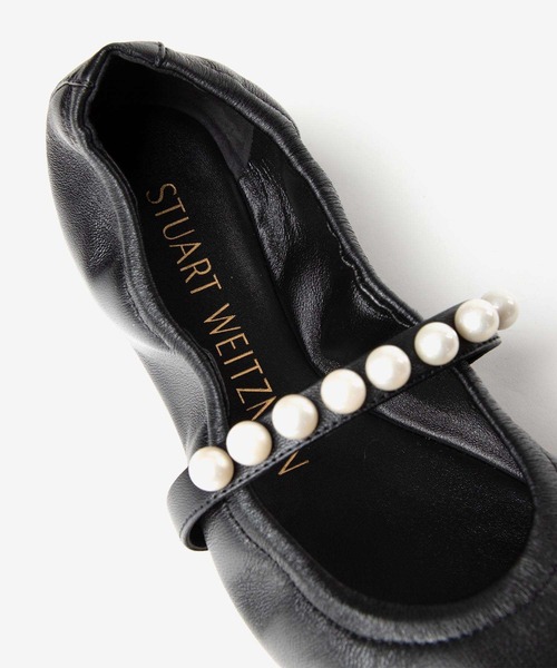STUART WEITZMAN(スチュアートワイツマン)の「STUART WEITZMAN GOLDIE BALLET FLAT スチュアート・ワイツマン ゴルディー バレット フラット バレエシューズ(バレエシューズ・レディース・ブラック・36.5/37/37.5/38/35.5/36)」の11枚目の写真