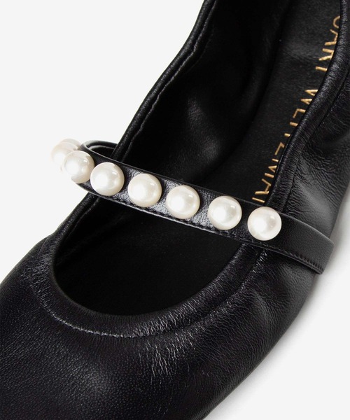 STUART WEITZMAN(スチュアートワイツマン)の「STUART WEITZMAN GOLDIE BALLET FLAT スチュアート・ワイツマン ゴルディー バレット フラット バレエシューズ(バレエシューズ・レディース・ブラック・36.5/37/37.5/38/35.5/36)」の12枚目の写真