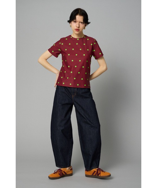 HeRIN.CYE（ヘリンドットサイ）の「Conpact cut tops　　コンパクトカットトップス（Tシャツ/カットソー・レディース・ネイビー/グレー/マジェンタ・FREE）」の4枚目の写真