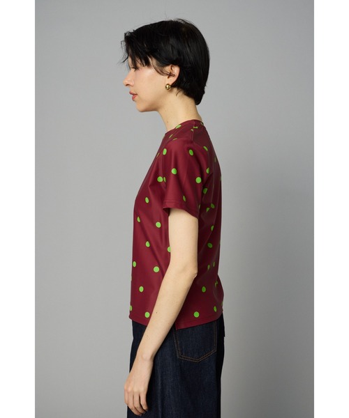 HeRIN.CYE（ヘリンドットサイ）の「Conpact cut tops　　コンパクトカットトップス（Tシャツ/カットソー・レディース・ネイビー/グレー/マジェンタ・FREE）」の5枚目の写真