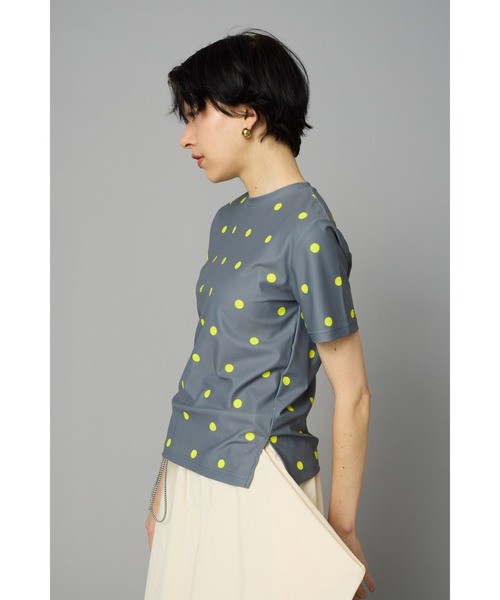 HeRIN.CYE（ヘリンドットサイ）の「Conpact cut tops　　コンパクトカットトップス（Tシャツ/カットソー・レディース・ネイビー/グレー/マジェンタ・FREE）」の13枚目の写真