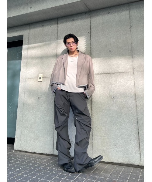 Random tack slacks/ランダムタックスラックス/洗える/シワに