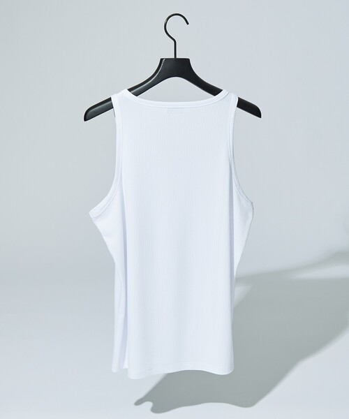 5351 POUR LES HOMMES（ゴーサンゴーイチプールオム）の「ベーシック リブ タンクトップ（タンクトップ・メンズ・ホワイト/ブラック・46/48）」の3枚目の写真
