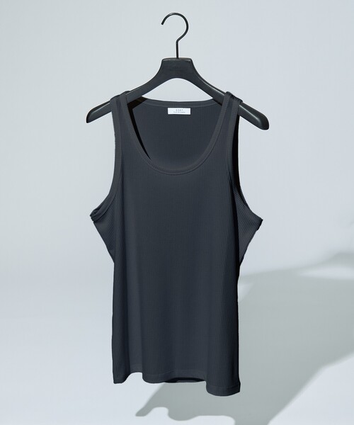 5351 POUR LES HOMMES（ゴーサンゴーイチプールオム）の「ベーシック リブ タンクトップ（タンクトップ・メンズ・ホワイト/ブラック・46/48）」の9枚目の写真
