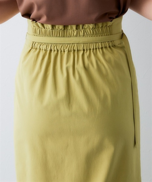 7days Life Styling(セブンデイズライフスタイリング)の「ドライタッチストレッチベルト付きナロースカート(ストレッチ・接触冷感・UVカット)<大きいサイズ有>(スカート・レディース・イエロー/ベージュ/ブラック・S/M/L/LL/3L)」の14枚目の写真