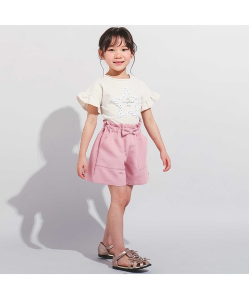 ピウム pium ハイウエストショートパンツ ファー リボン ベビーピンク ハイウエストファーショートパンツ – pium