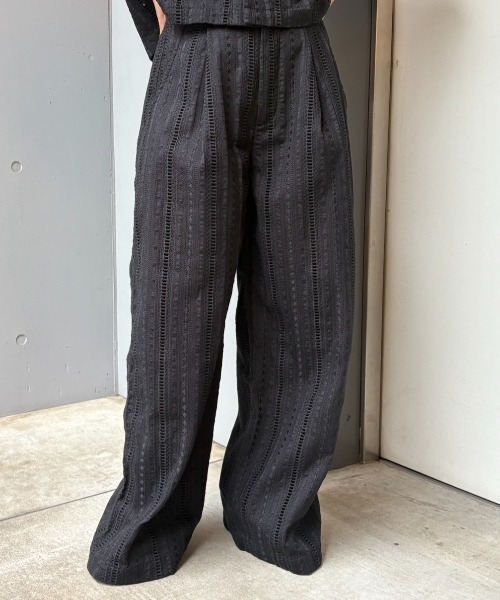Schott(ショット)の「Schott×RUMBLE RED(ショット×ランブルレッド)オリジナル刺繍マリンパンツ(その他パンツ・レディース・アイボリー/ブラック・S/M)」の14枚目の写真