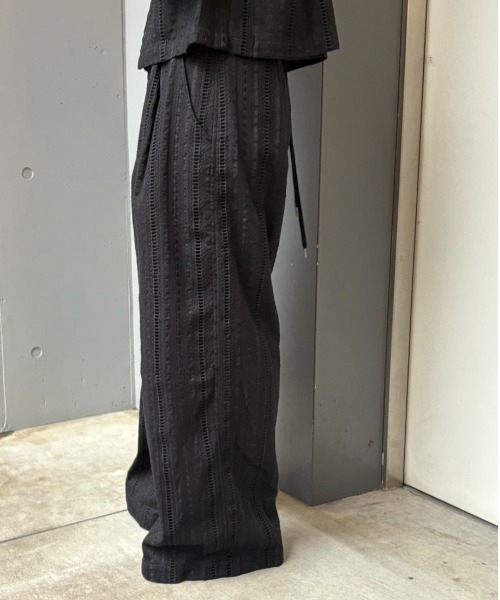 Schott(ショット)の「Schott×RUMBLE RED(ショット×ランブルレッド)オリジナル刺繍マリンパンツ(その他パンツ・レディース・アイボリー/ブラック・S/M)」の11枚目の写真