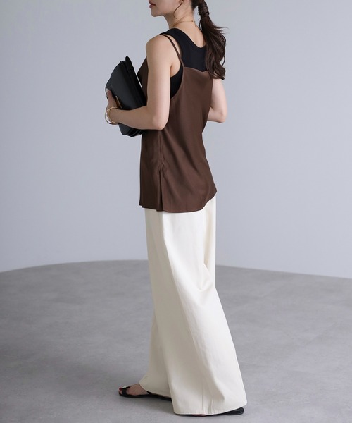 Bonjour Sagan(ボンジュールサガン)の「センターシームワイドストレートパンツ(その他パンツ・レディース・ライトピンク/アイボリー/ベージュ系その他・M/MT)」の10枚目の写真