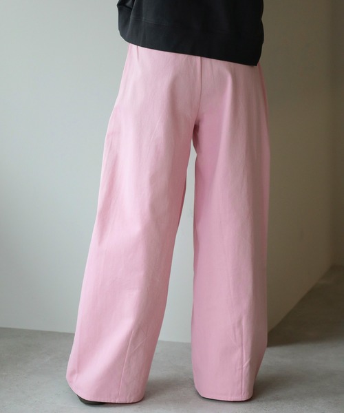 Bonjour Sagan(ボンジュールサガン)の「センターシームワイドストレートパンツ(その他パンツ・レディース・ライトピンク/アイボリー/ベージュ系その他・M/MT)」の21枚目の写真