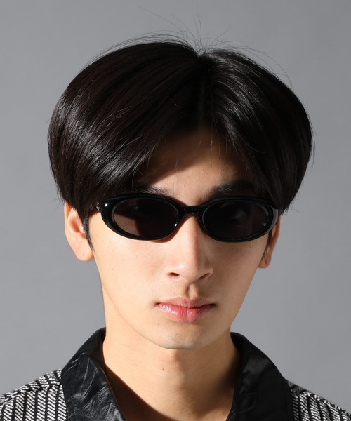 LAND MUSEUM（ランドミュージアム）の「LAND MUSEUM／スリムオーバルグラス（サングラス・メンズ・ブラック・FREE）」の10枚目の写真