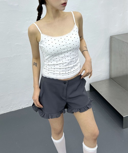 4INT.(フォイント)の「ラブリー フリル ショートパンツ(その他パンツ・レディース・ブラック/チャコール・FREE)」の19枚目の写真