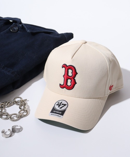 FUNALIVE(ファンアライブ)の「MLB公認 ’47BRAND MVP BBCAP チームロゴ刺繍 5パネルベースボールキャップ(キャップ・メンズ・ベージュ系/ベージュ系2/ナチュラル/ベージュ系1・FREE)」の2枚目の写真