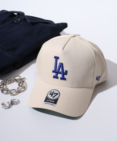 FUNALIVE(ファンアライブ)の「MLB公認 ’47BRAND MVP BBCAP チームロゴ刺繍 5パネルベースボールキャップ(キャップ・メンズ・ベージュ系/ベージュ系2/ナチュラル/ベージュ系1・FREE)」の4枚目の写真