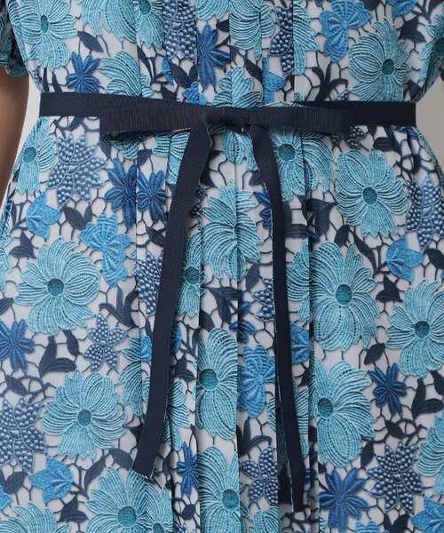 完売間近／&yours project】レース柄プリーツワンピース（ワンピース