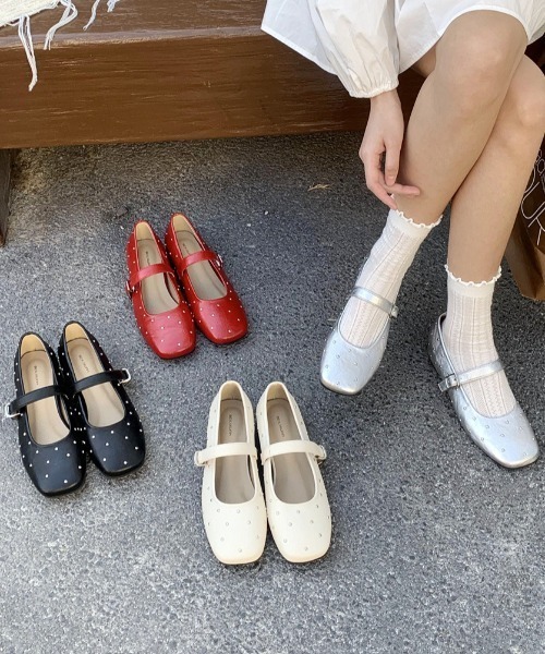 mebole（メボレ）の「ドットスタッズパンプス（パンプス・レディース・シルバー/レッド/アイボリー/ブラック・MEDIUM/SMALL/LARGE）」の20枚目の写真