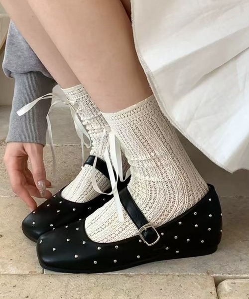 未使用品美品♡スタッズ付きパンプス 希少】アディダス ZXHEEL パンプス スタッズ レザー 黒 22.5cm