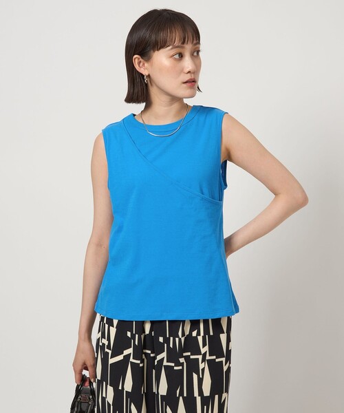 green label relaxing（グリーンレーベルリラクシング）の「レイヤードライク タンクトップ（タンクトップ・レディース・ブラック/ベージュ/ロイヤルブルー・FREE）」の10枚目の写真