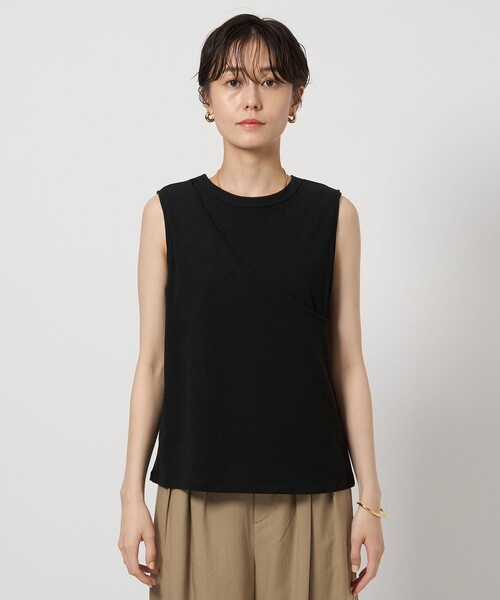 green label relaxing（グリーンレーベルリラクシング）の「レイヤードライク タンクトップ（タンクトップ・レディース・ブラック/ベージュ/ロイヤルブルー・FREE）」の12枚目の写真