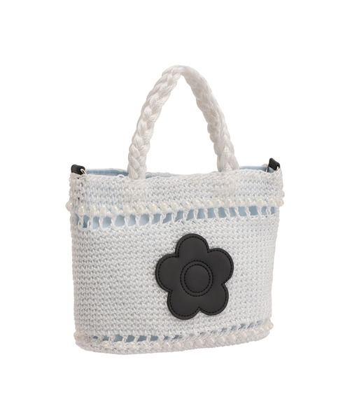 2-5日着 MARY QUANT オーロラビーズクロッシェ 2WAYミニトート オーロラビーズクロッシェ 2WAYミニトート（トートバッグ