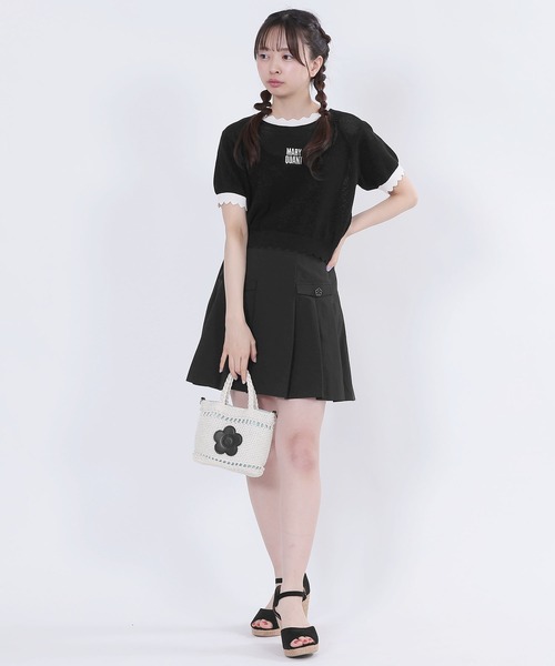 すぐ届く☆*MARY QUANT*オーロラビーズクロシェ 2WAY ミニトート オーロラビーズクロッシェ 2WAYミニトート（トートバッグ