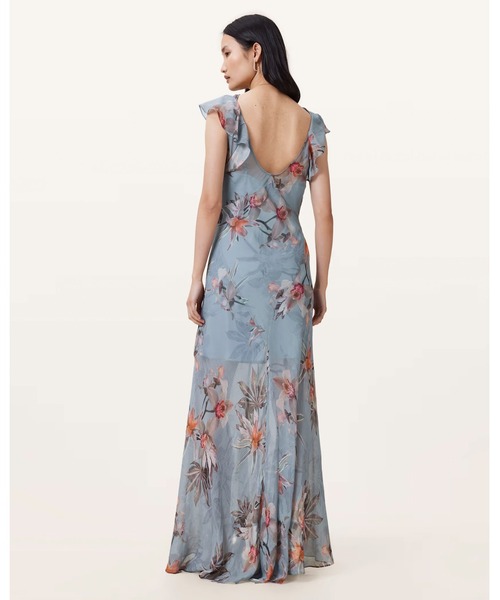 ALLSAINTS(オールセインツ)の「FLORA PRINTED MAXI DRESS | フローラ プリント マキシ ドレス・ワンピース(ワンピース・レディース・ブルー系その他・6/4/8/10/12)」の6枚目の写真