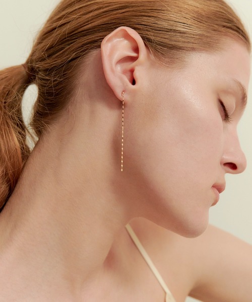 les bon bon】K18 elisabeth chain pierce/エリザベス チェーン ピアス