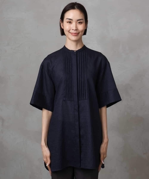 MICHEL KLEIN(ミッシェル・クラン)の「シアーチュニックブラウス(シャツ/ブラウス・レディース・ホワイト/ネイビー・38)」の22枚目の写真