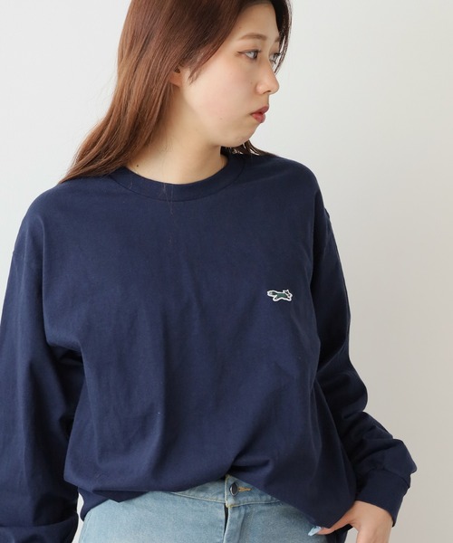 PENNEYS(ぺニーズ)の「PENNEYS/ペニーズ FOX BASIC CREW LS TEE フォックスTシャツ メンズ 秋物 秋服 2026年秋冬(Tシャツ/カットソー・メンズ・グリーン/ネイビー/サンドベージュ/アッシュグレー/ブラック/ホワイト・L/S/M/XL)」の6枚目の写真