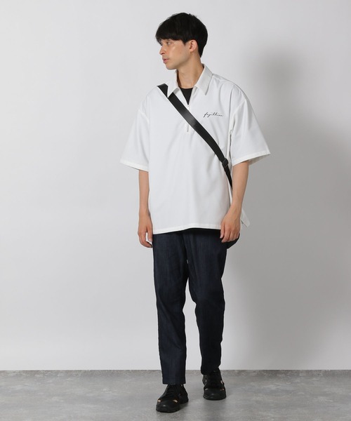 LAKOLE(ラコレ)の「ハーフZIPシャツ / 498931(シャツ/ブラウス・メンズ・ブラック/ホワイト・LARGE/MEDIUM)」の3枚目の写真