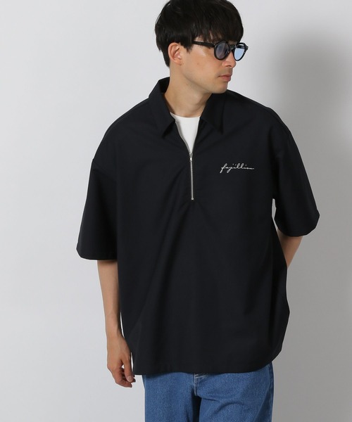 LAKOLE(ラコレ)の「ハーフZIPシャツ / 498931(シャツ/ブラウス・メンズ・ブラック/ホワイト・LARGE/MEDIUM)」の6枚目の写真