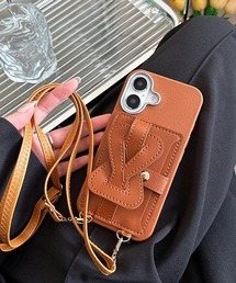 c.u.l（シーユーエル）の「ななめ掛け シンプル カードケース付き iPhoneカバー アイフォンケース ipc767（スマホケース/カバー）」
