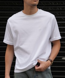 【LURAKU】Cropped Embroidery Tee / クロップド刺繍Tシャツ
