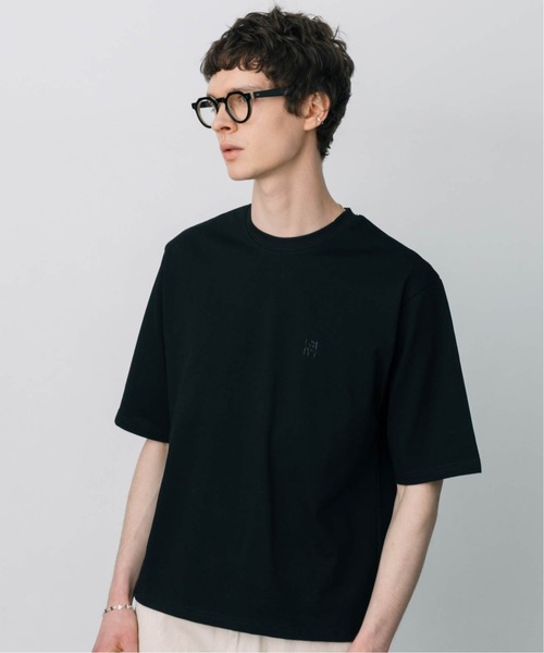 LURAKU(ルラク)の「【LURAKU】One-Point Cropped T-Shirt/ ワンポイント短丈Tシャツ(Tシャツ/カットソー・メンズ・ブラック/オフホワイト・S/M/L)」の11枚目の写真