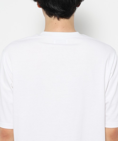 LURAKU（ルラク）の「【LURAKU】Cropped Embroidery Tee / クロップド刺繍Tシャツ（Tシャツ/カットソー・メンズ・ブラック/オフホワイト・S/M/L）」の20枚目の写真