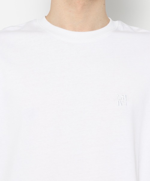 LURAKU（ルラク）の「【LURAKU】Cropped Embroidery Tee / クロップド刺繍Tシャツ（Tシャツ/カットソー・メンズ・ブラック/オフホワイト・S/M/L）」の21枚目の写真