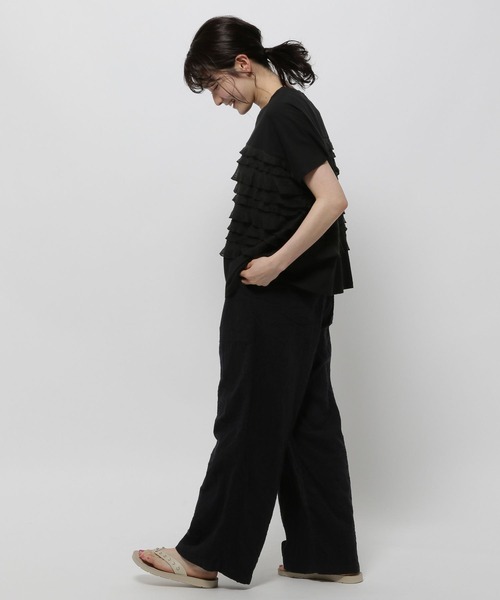 niko and...（ニコアンド）の「フリルメッシュフレンチプルオーバー（Tシャツ/カットソー・レディース・オフホワイト/ブラック/モカ・LARGE/MEDIUM）」の19枚目の写真