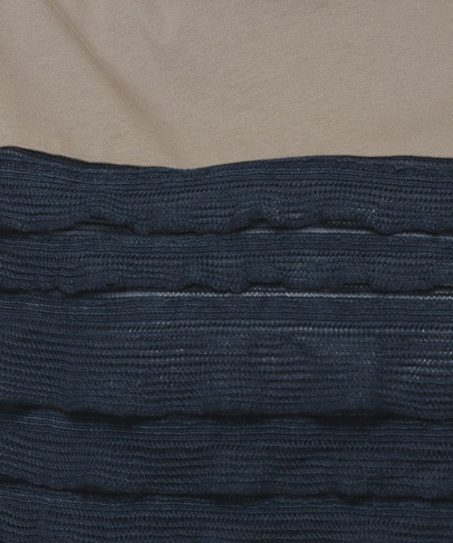 niko and...（ニコアンド）の「フリルメッシュフレンチプルオーバー（Tシャツ/カットソー・レディース・オフホワイト/ブラック/モカ・LARGE/MEDIUM）」の4枚目の写真