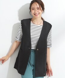 DRESKIP（ドレスキップ）の「【S-LL】夏のレイヤードコーデに さらりと着られるメッシュジレ（ベスト）」