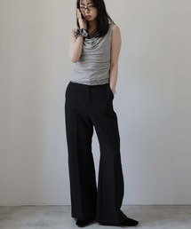 Doula Doula | 裾釦フレアパンツ(スラックス)