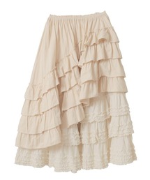 新品 ピンクハウス♥サマーディーバ柄綿ローン段々スカート PINK HOUSE / ピンクハウス スカート | ファッション通販